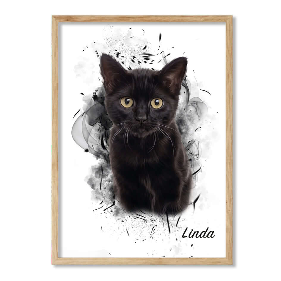 Retrato personalizado de mascotas diseño SIL