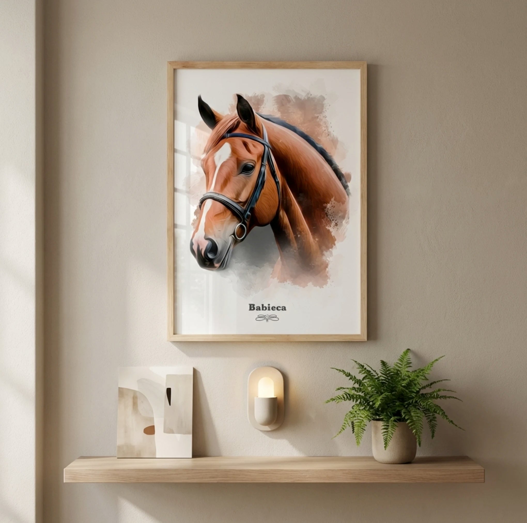 Retrato caballo personalizado