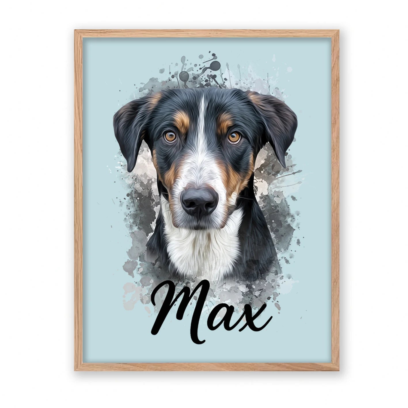 Retrato de mascota en acuarela Moderna