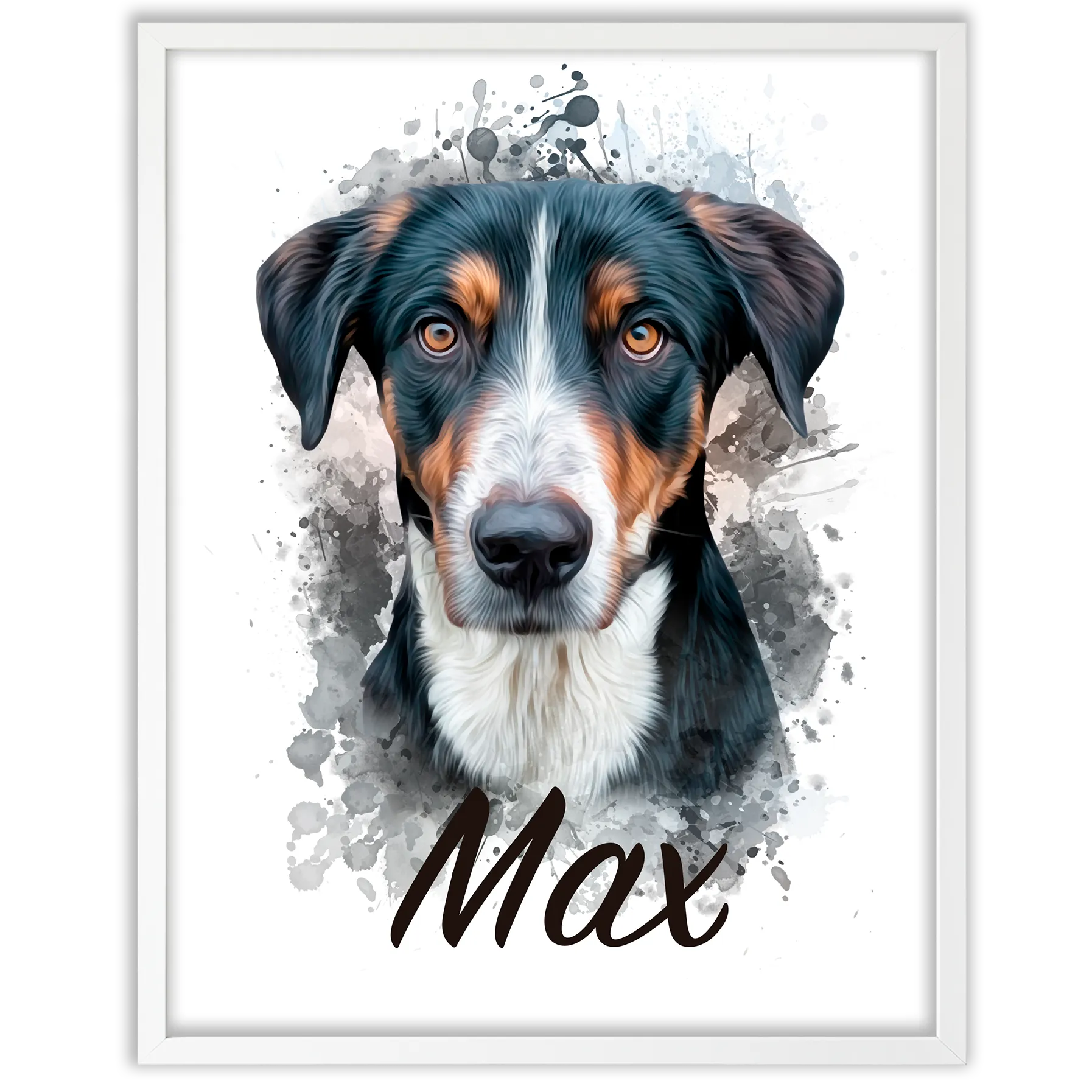 Retrato de mascota en acuarela
