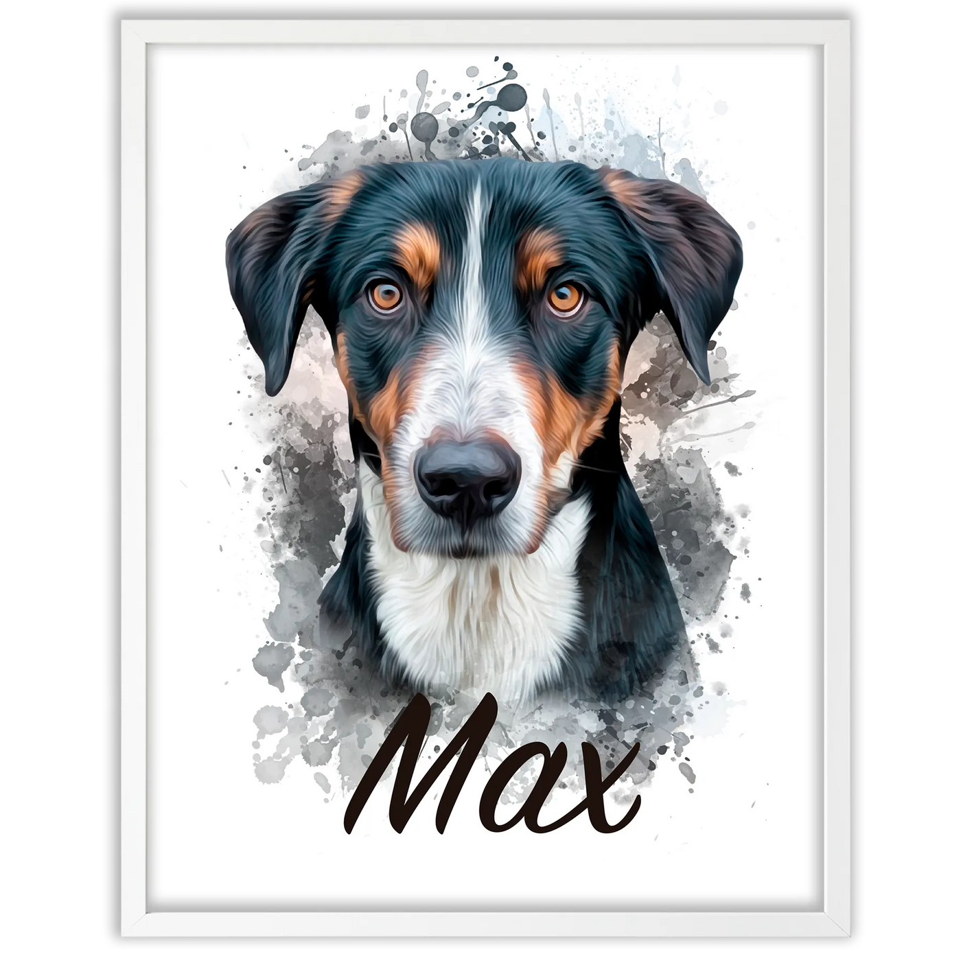 Retrato de mascota en acuarela