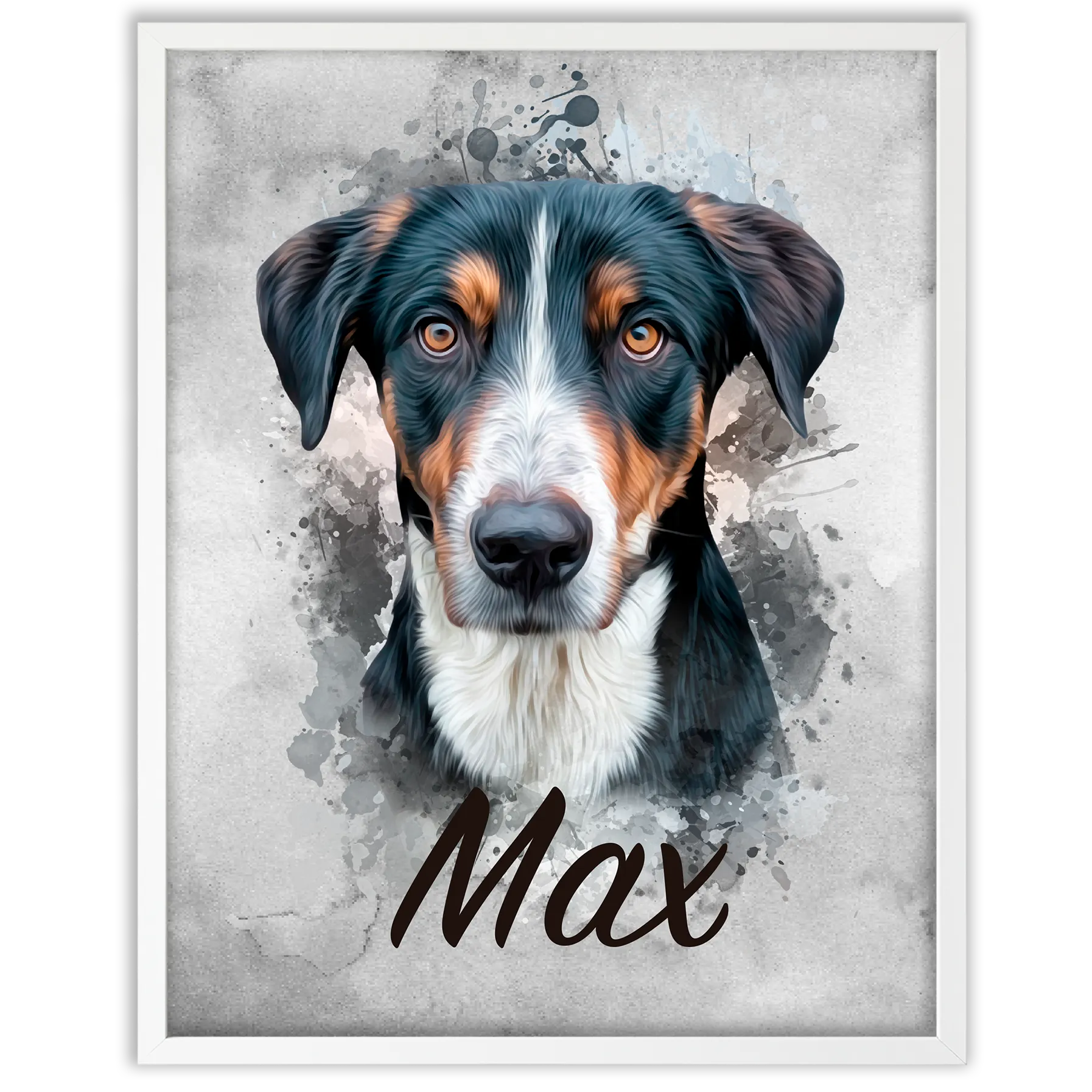 Retrato de mascota en acuarela