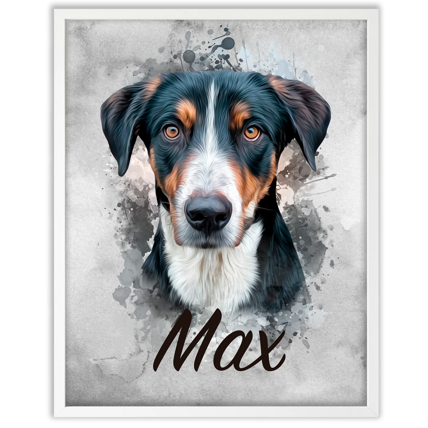 Retrato de mascota en acuarela