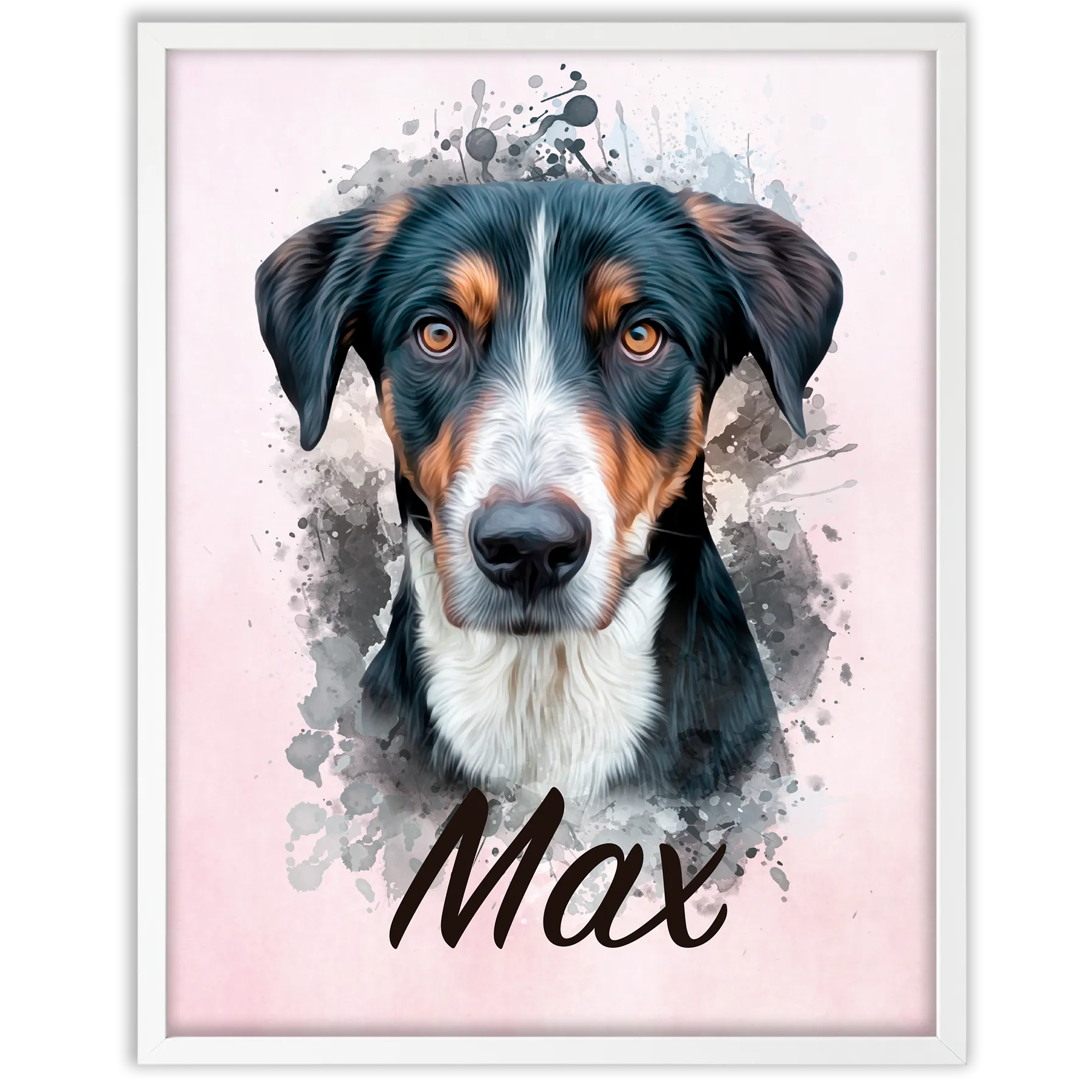 Retrato de mascota en acuarela