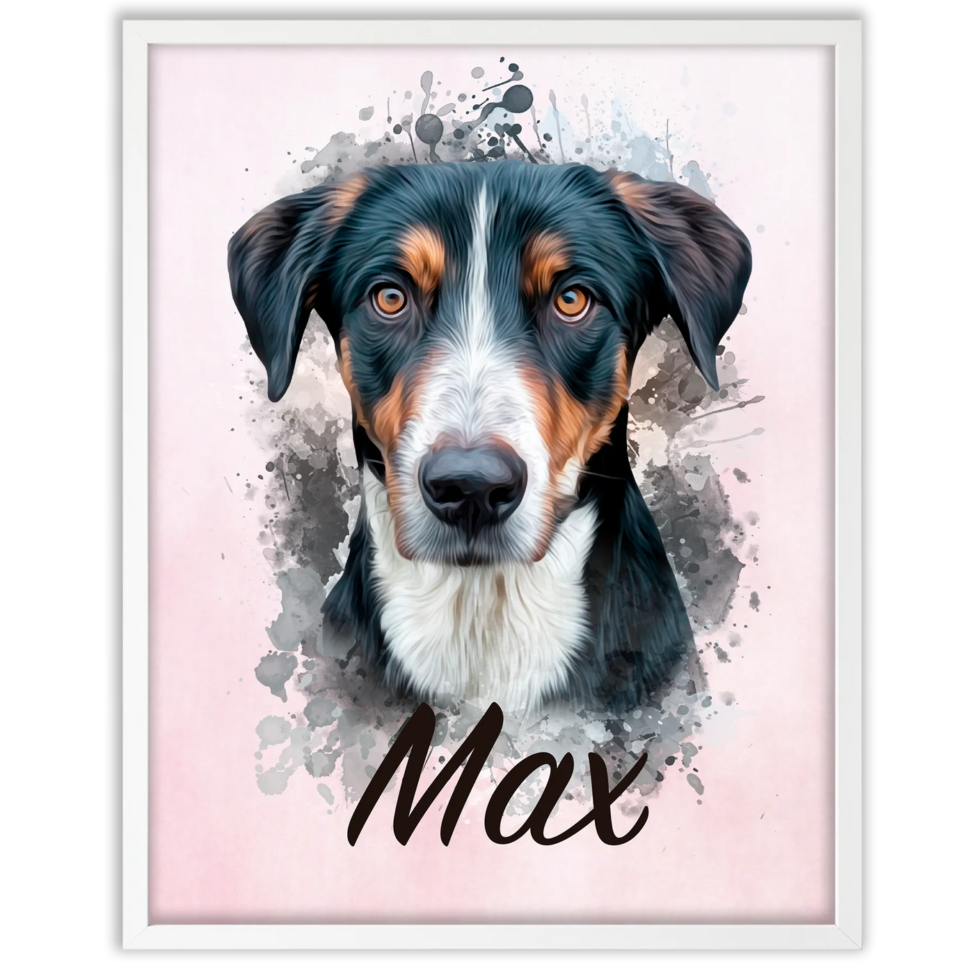 Retrato de mascota en acuarela