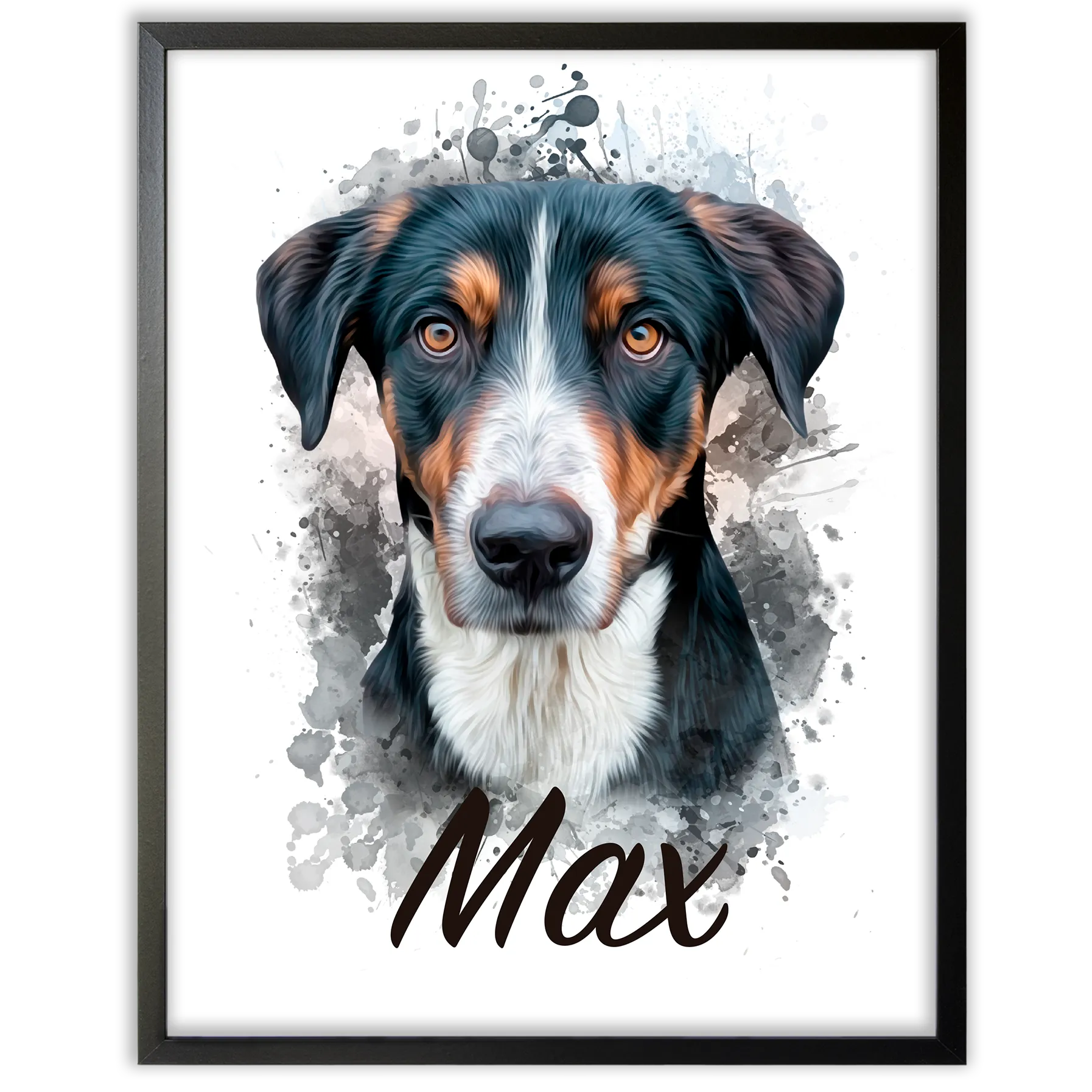 Retrato de mascota en acuarela