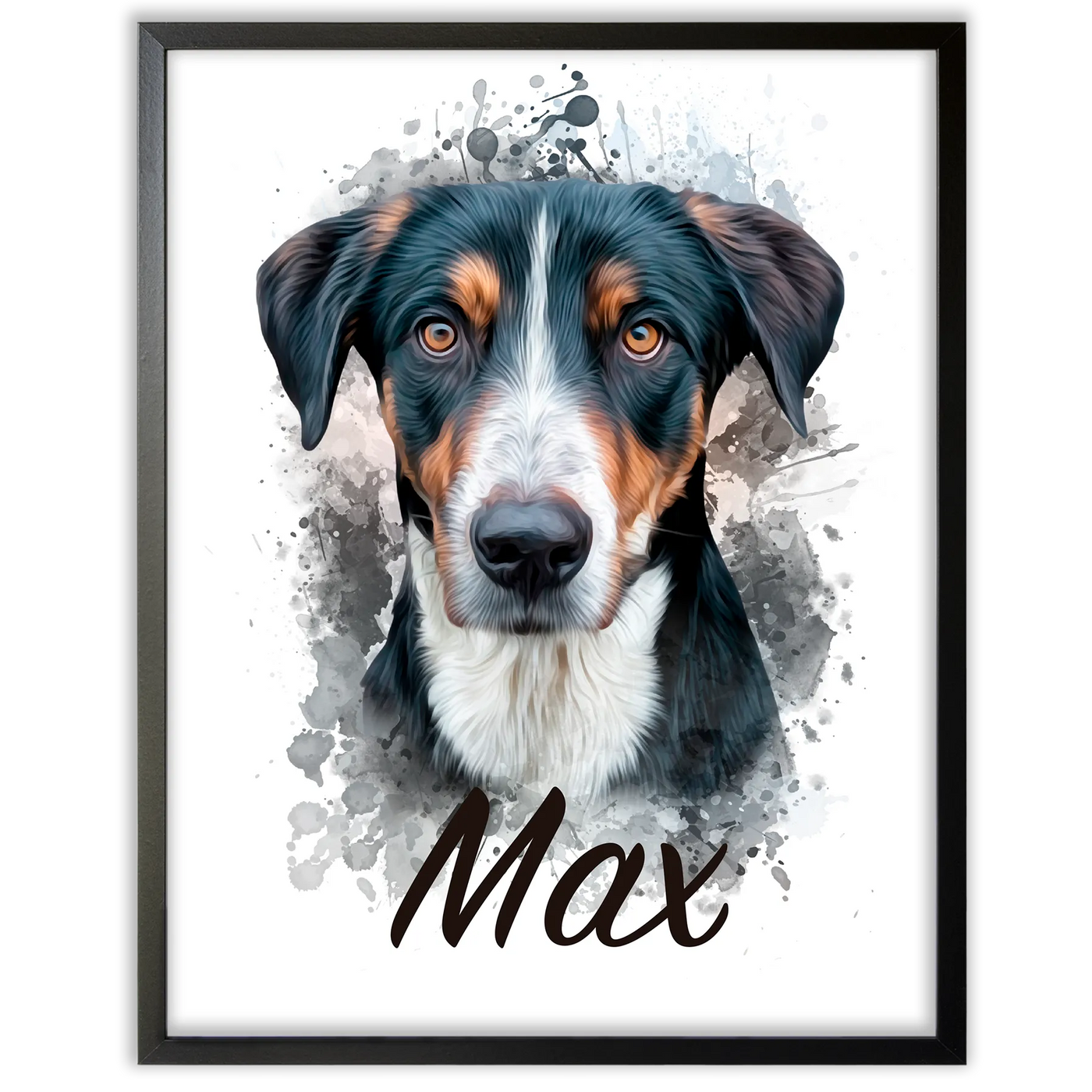 Retrato de mascota en acuarela