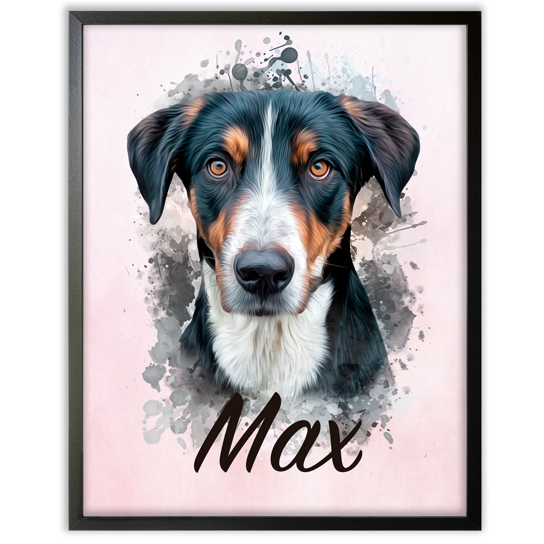 Retrato de mascota en acuarela