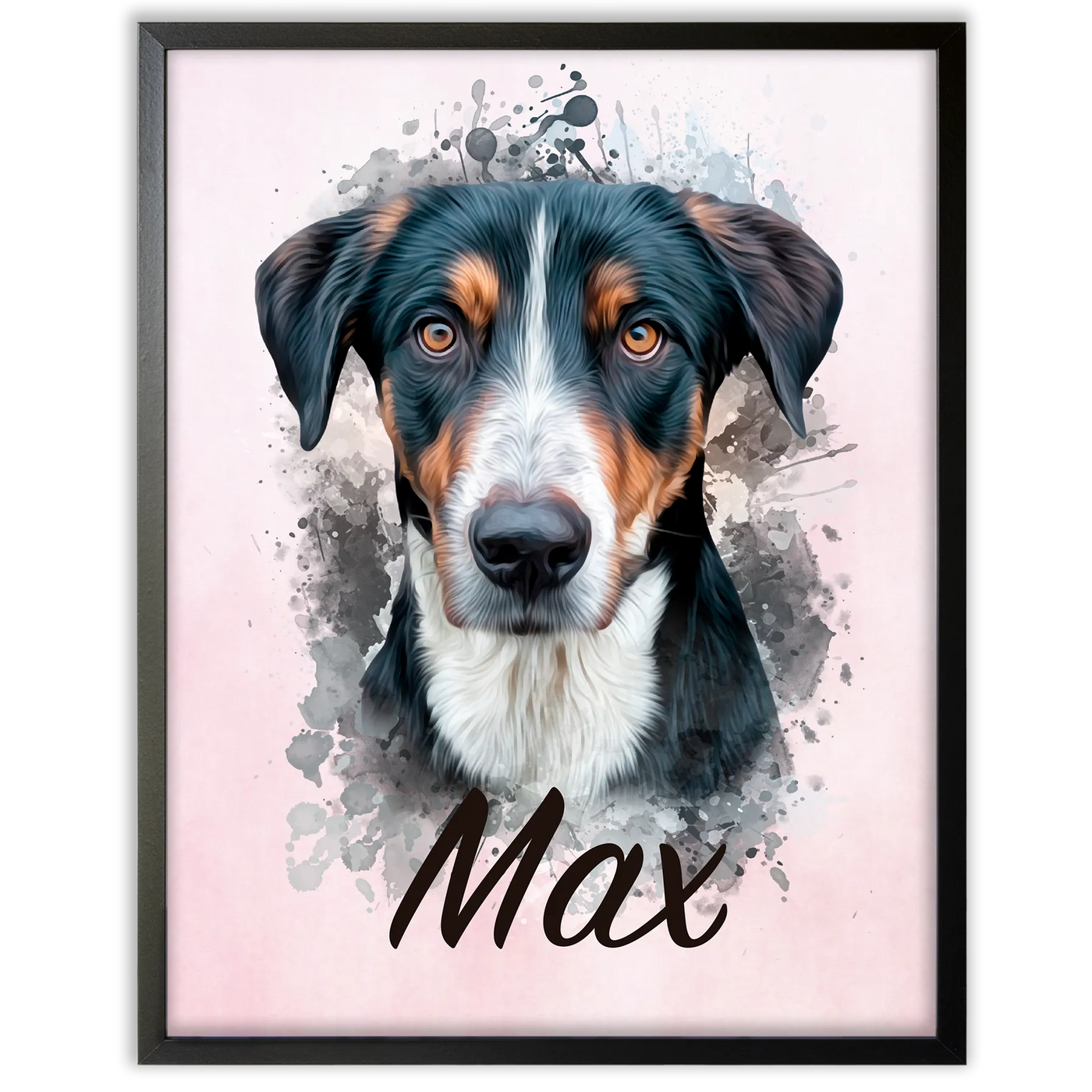 Retrato de mascota en acuarela