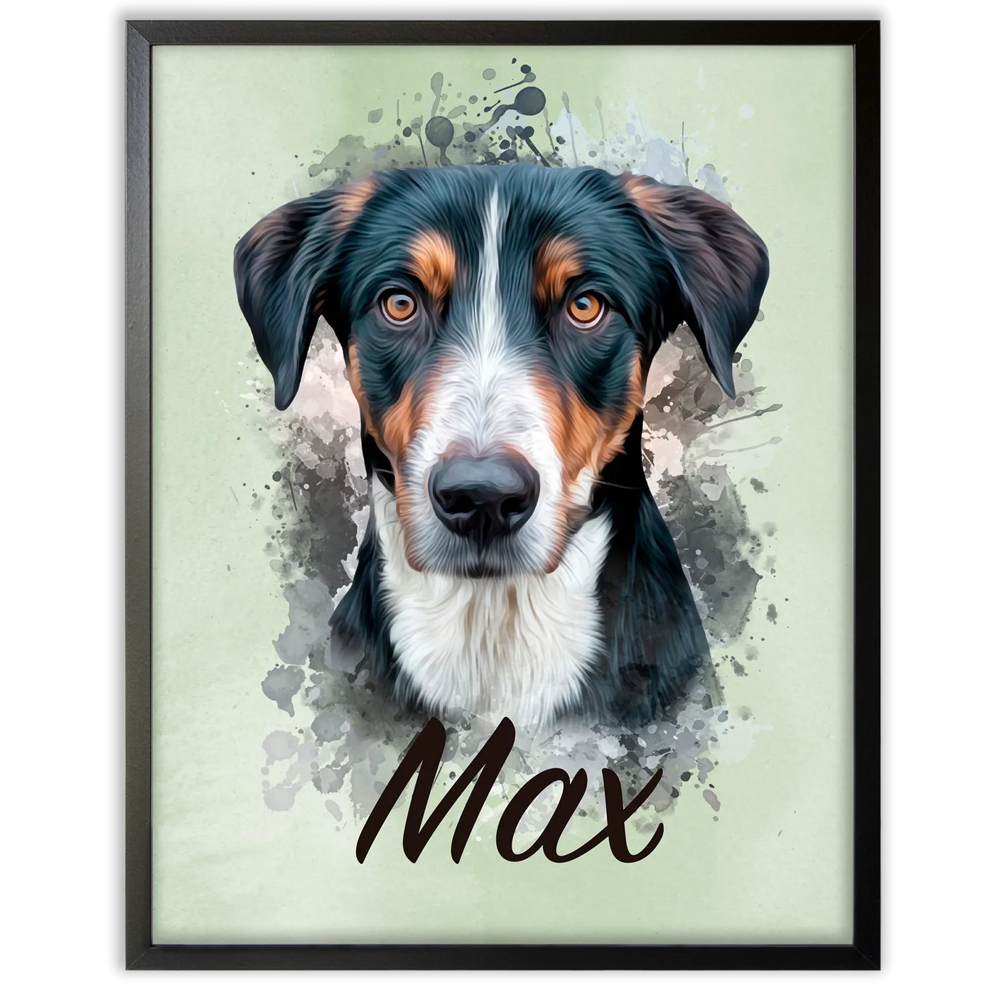 Retrato de mascota en acuarela