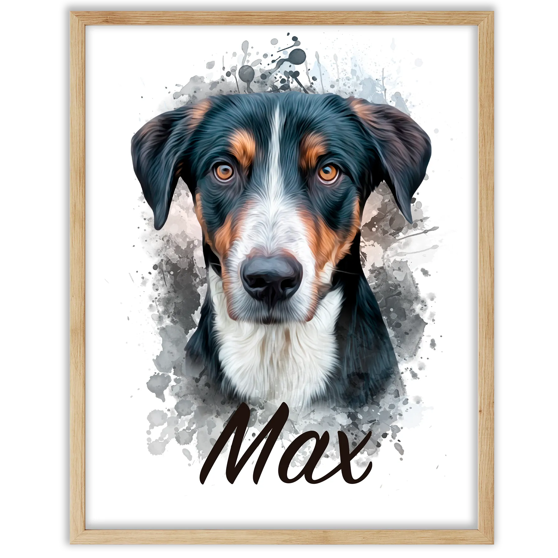 Retrato de mascota en acuarela