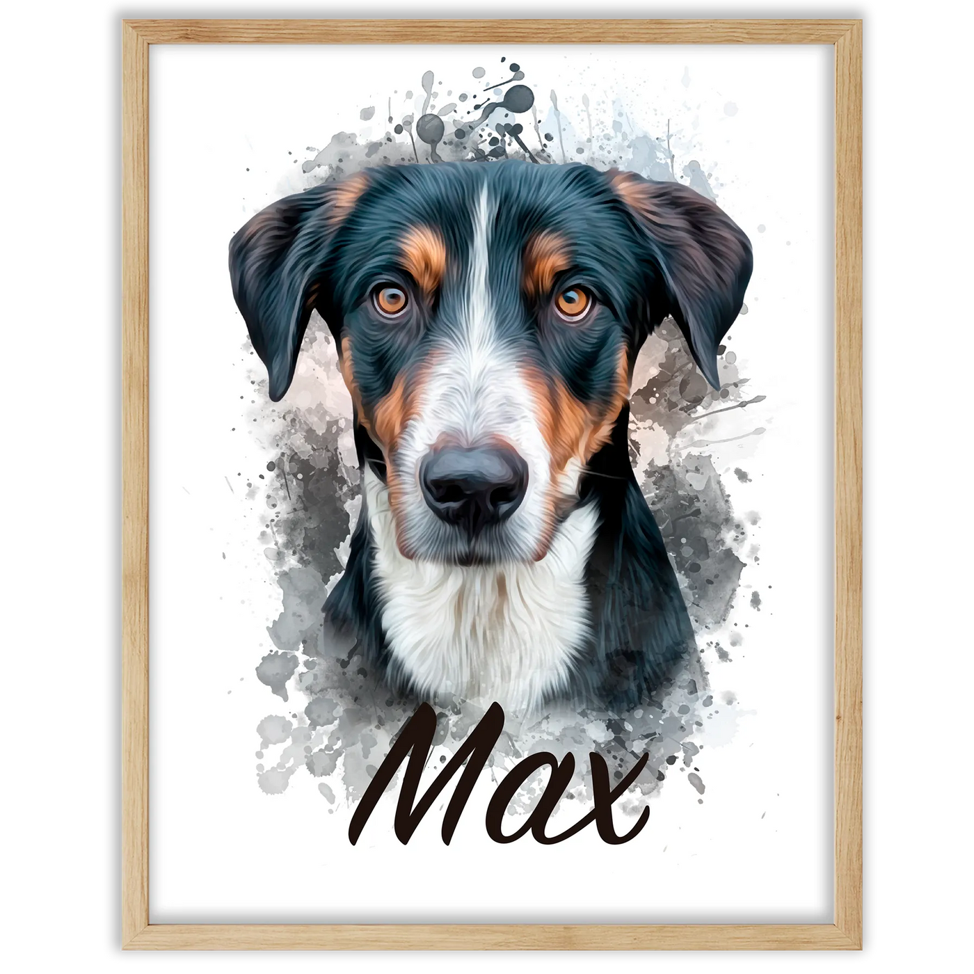 Retrato de mascota en acuarela