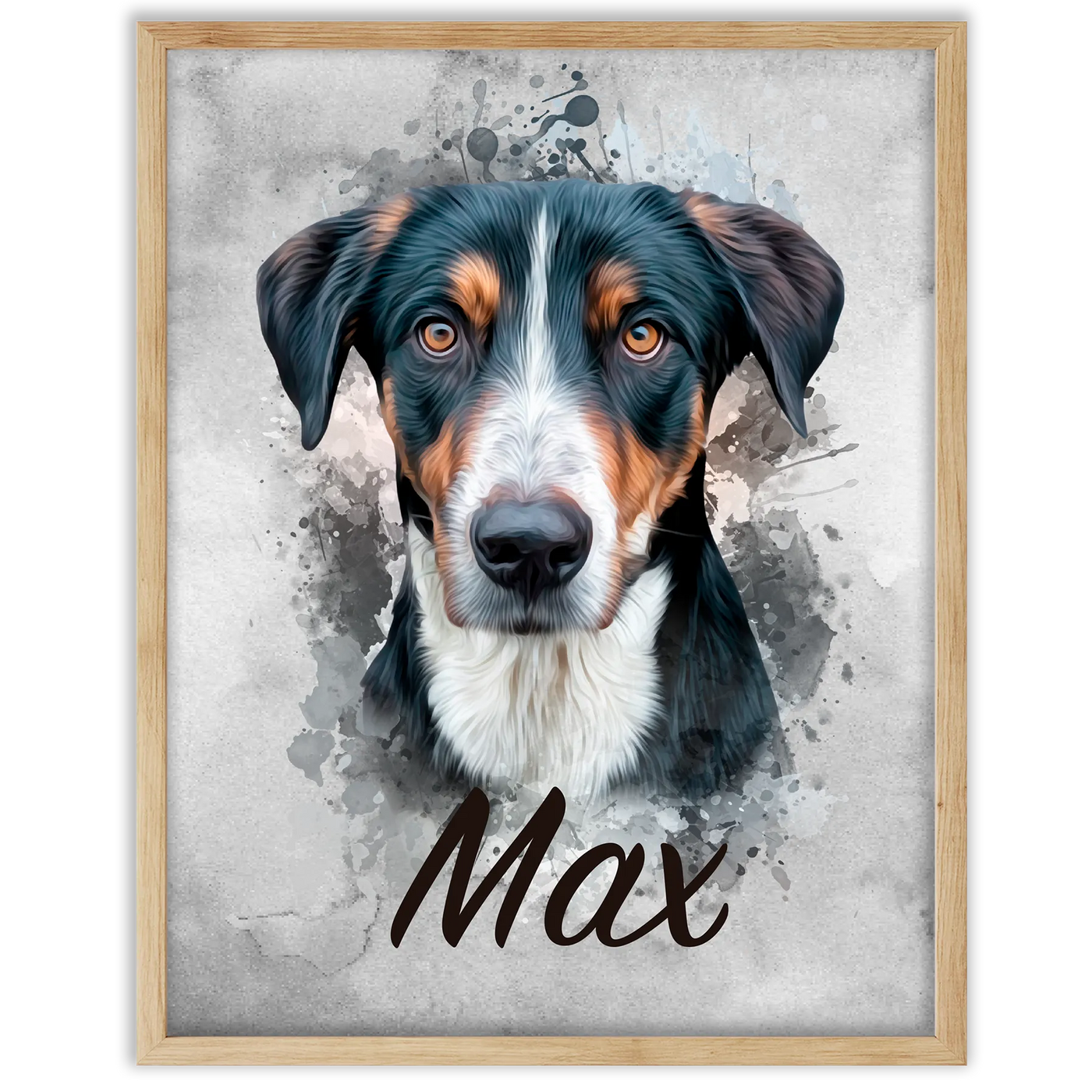 Retrato de mascota en acuarela