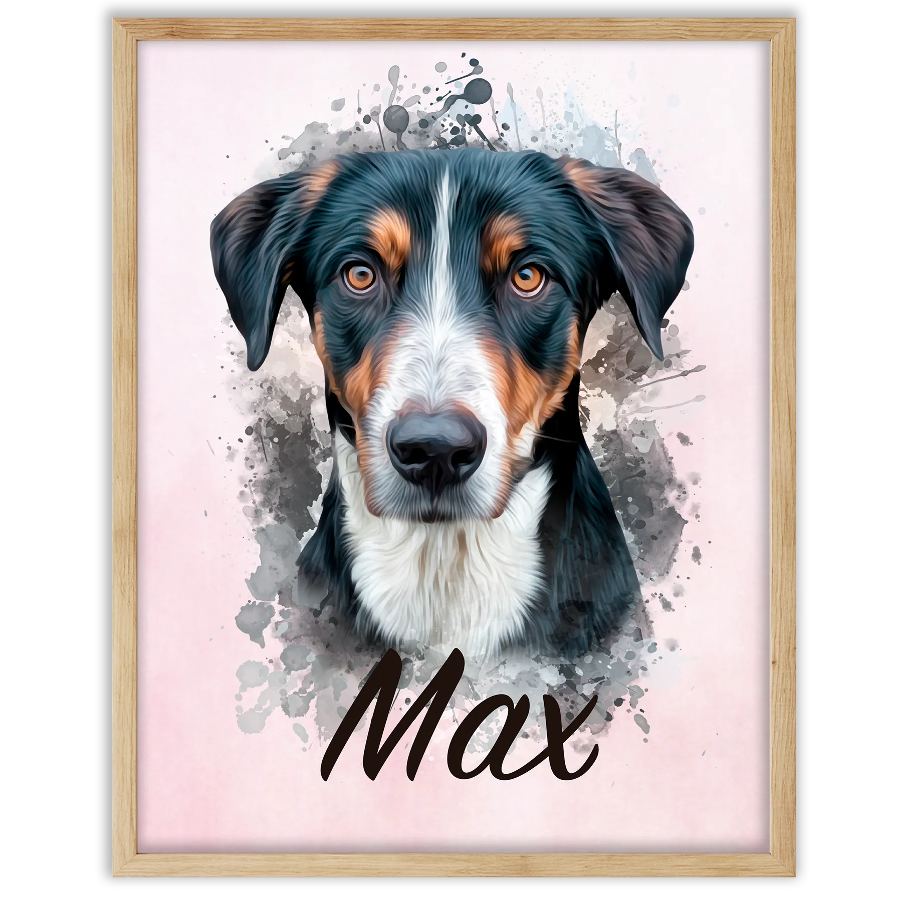 Retrato de mascota en acuarela