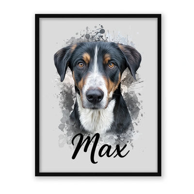 Retrato de mascota en acuarela Moderna