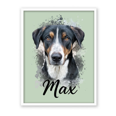 Retrato de mascota en acuarela Moderna