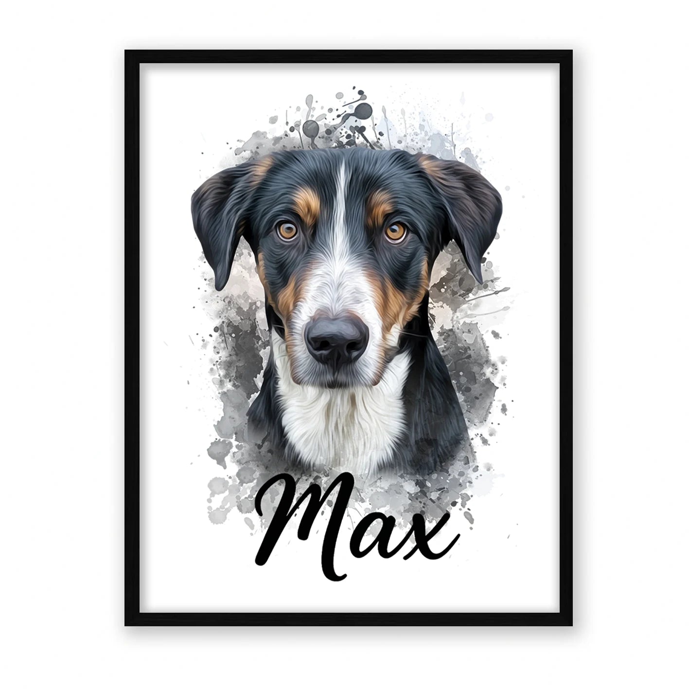 Retrato de mascota en acuarela Moderna