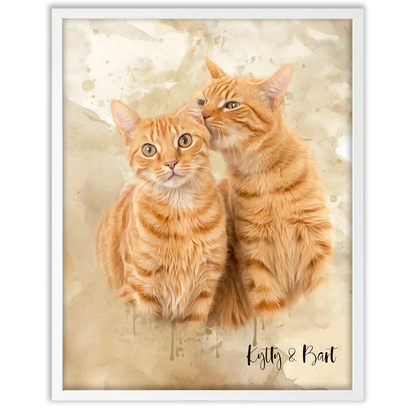 Retrato personalizado gato