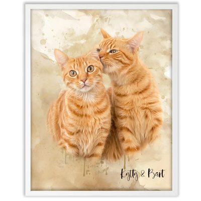 Retrato personalizado gato