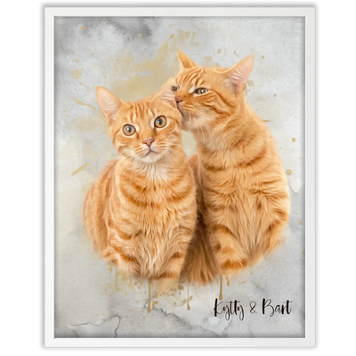 Retrato personalizado gato