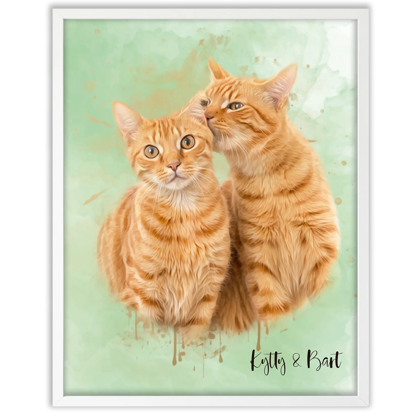 Retrato personalizado gato