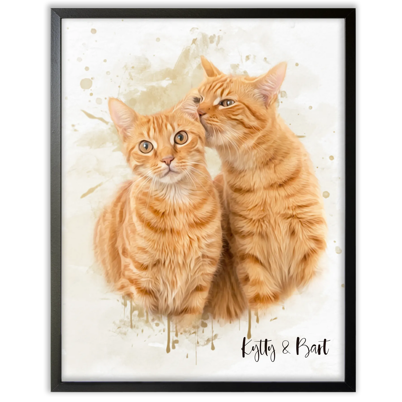 Retrato personalizado gato