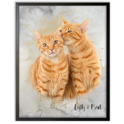 Retrato personalizado gato