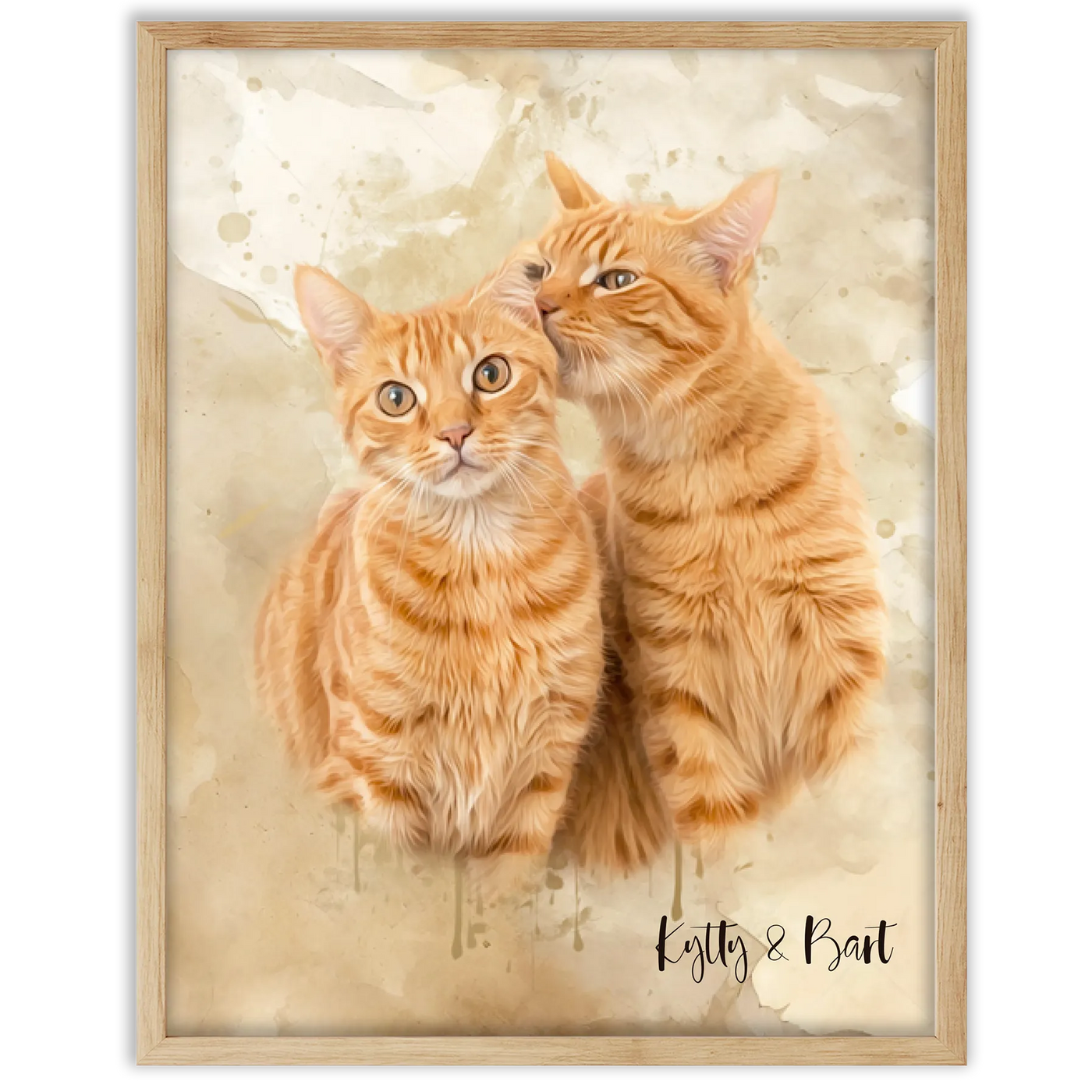 Retrato personalizado gato