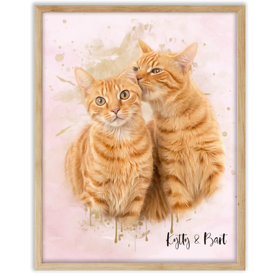 Retrato personalizado gato