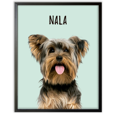 Retratos de mascotas personalizados