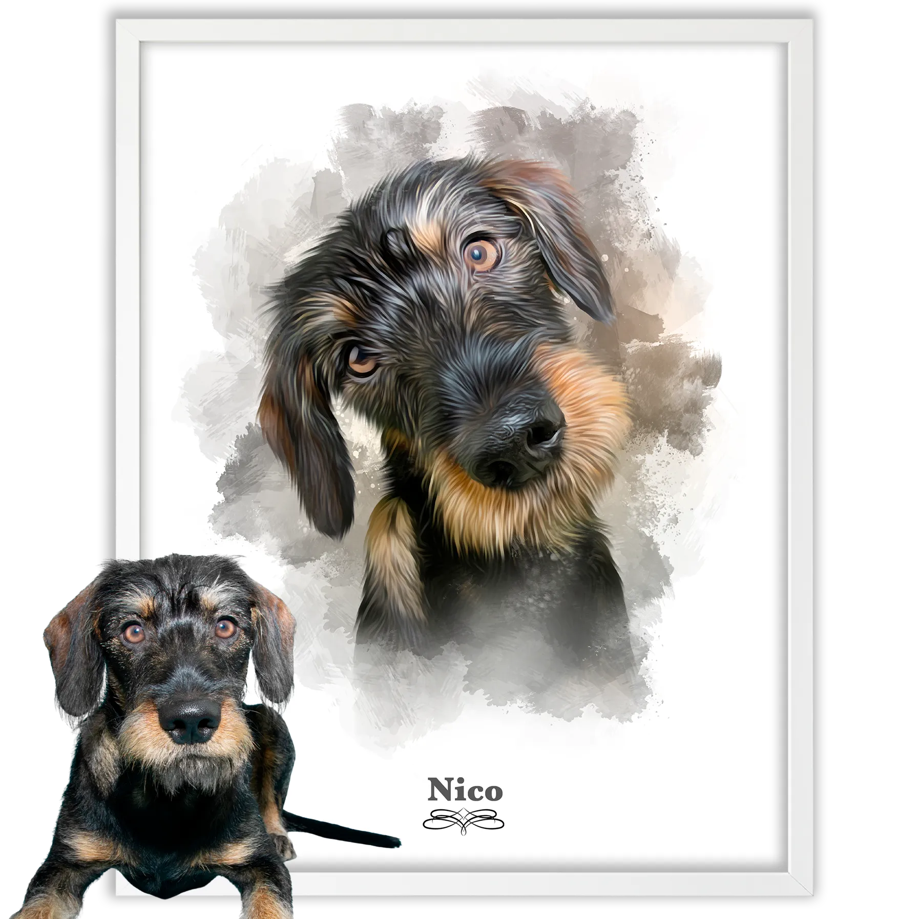Retrato perro personalizado