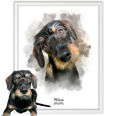 Retrato perro personalizado