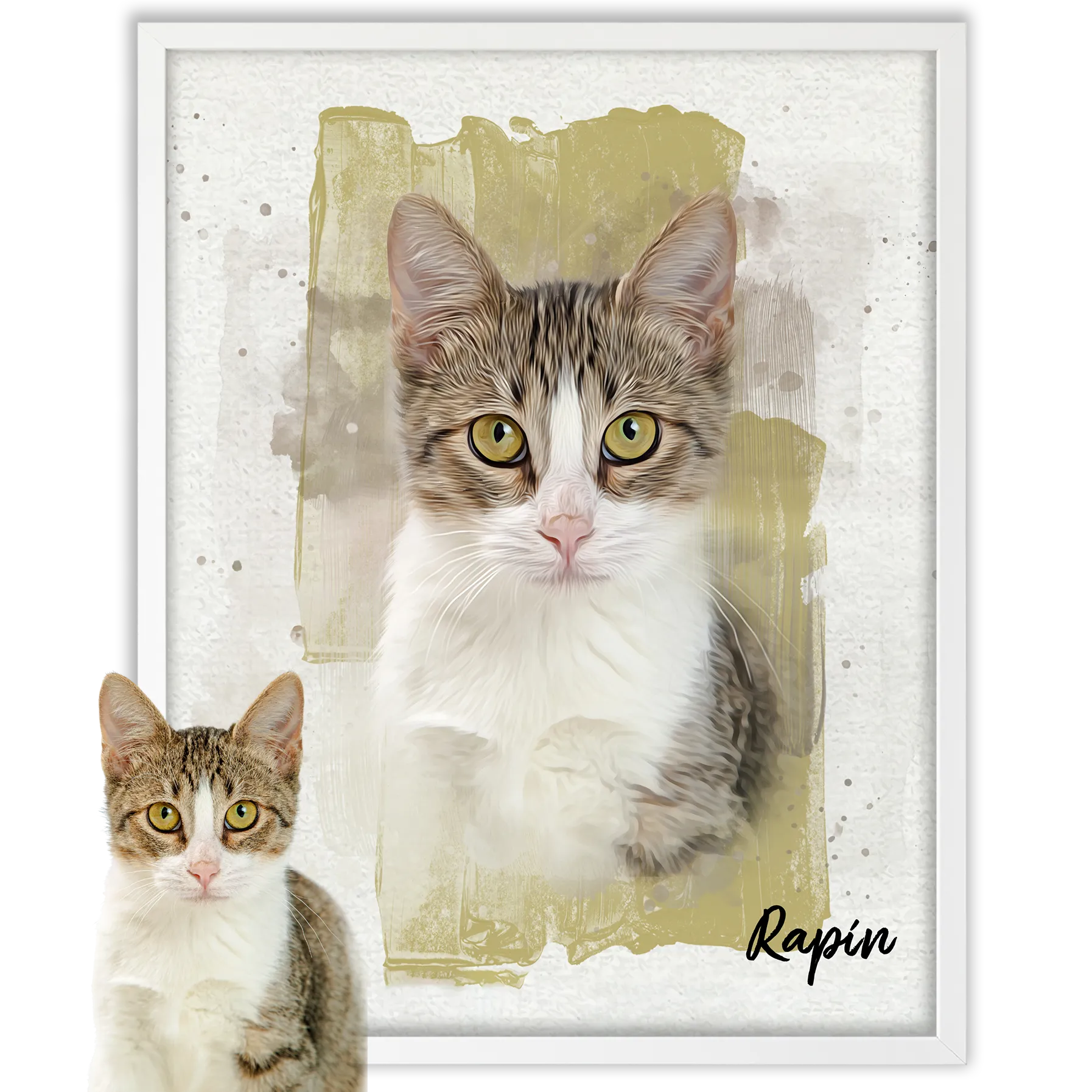 Retrato de mascota Paintbrush