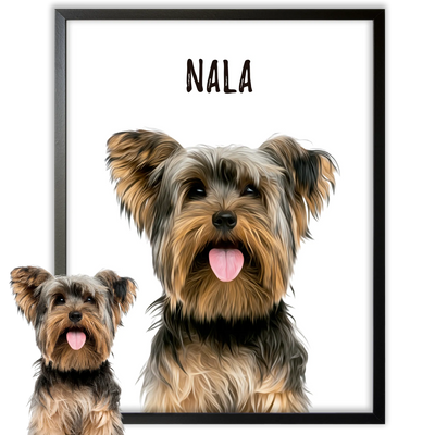 Retratos de mascotas personalizados