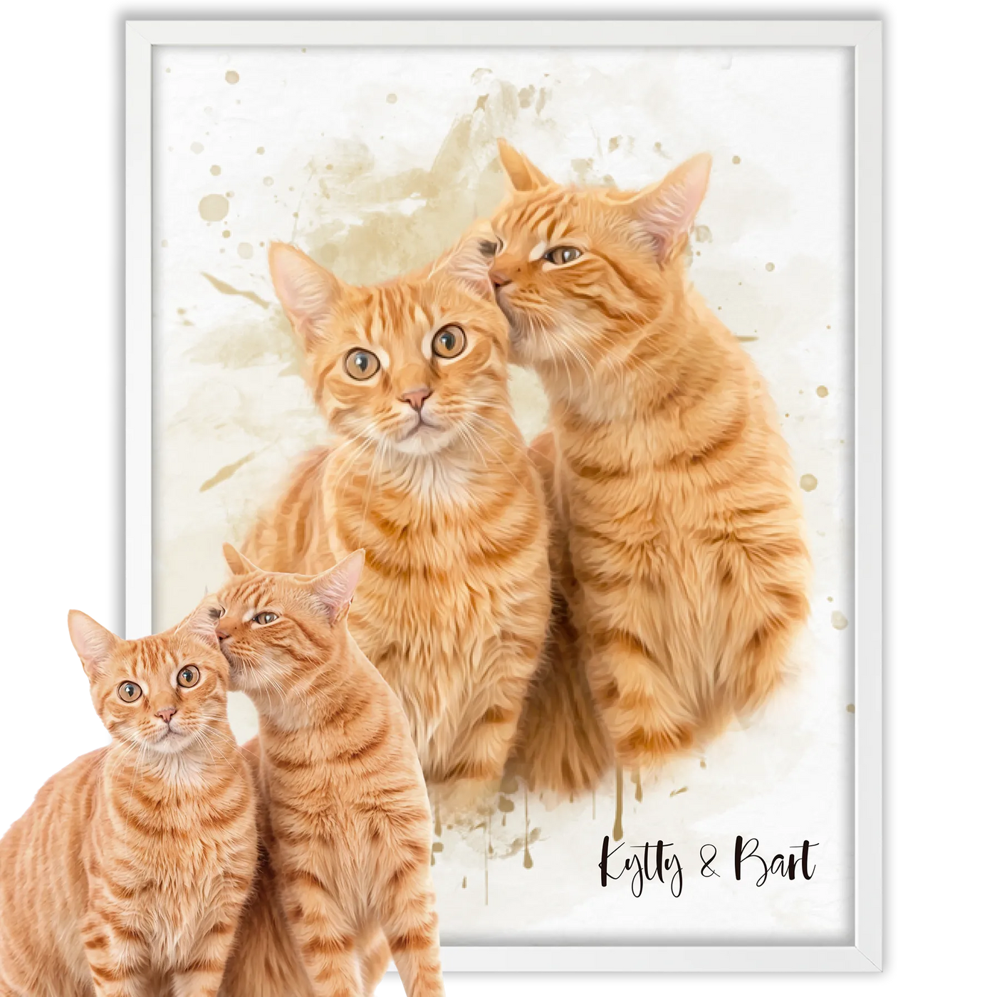 Retrato personalizado gato