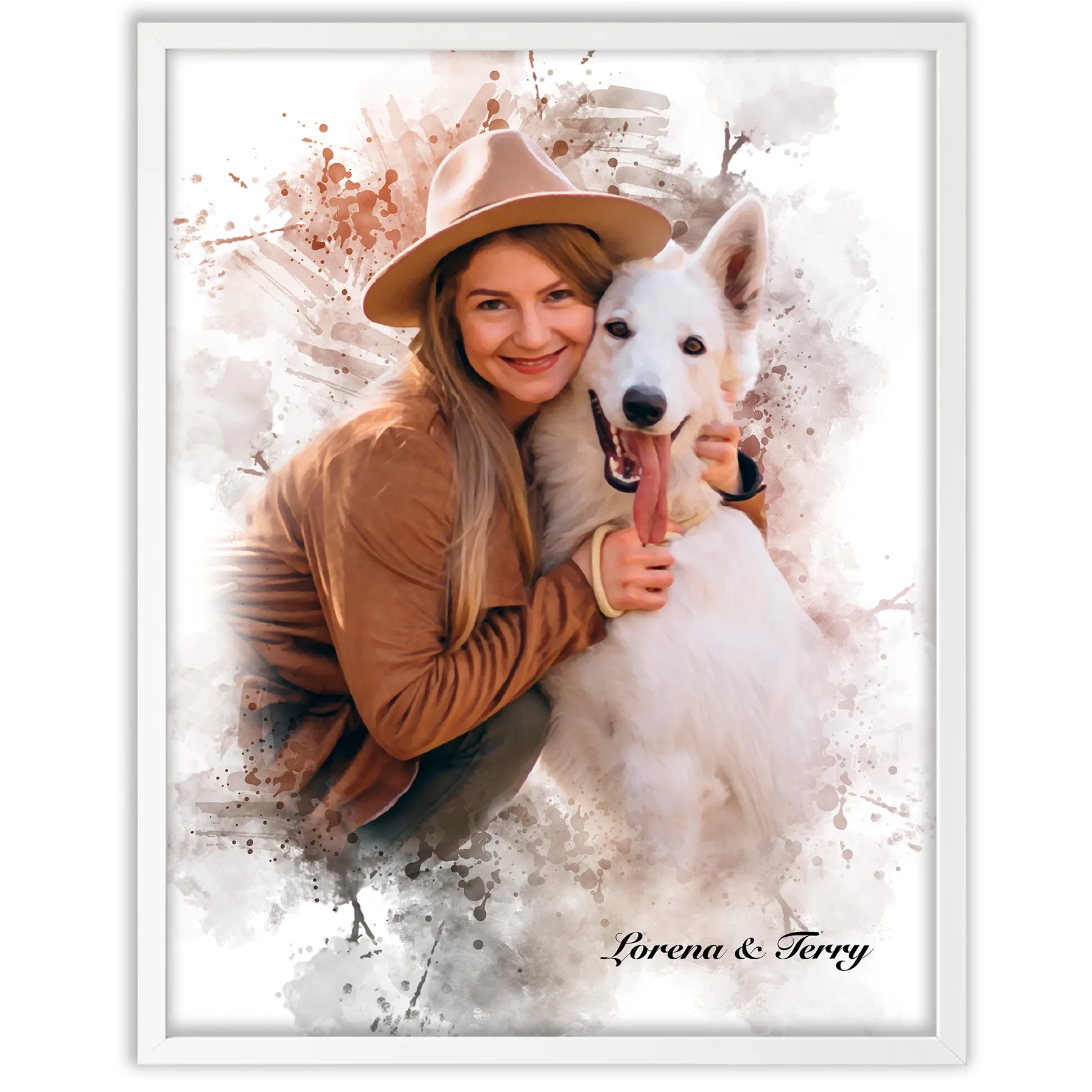 Pintura Creativa de mascota con persona