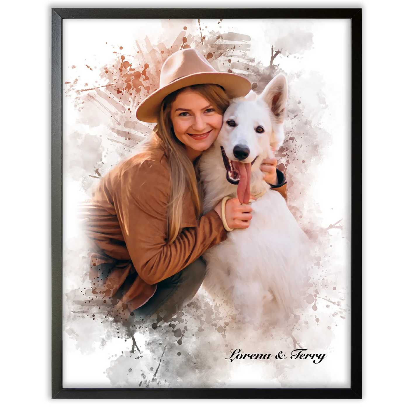 Pintura Creativa de mascota con persona