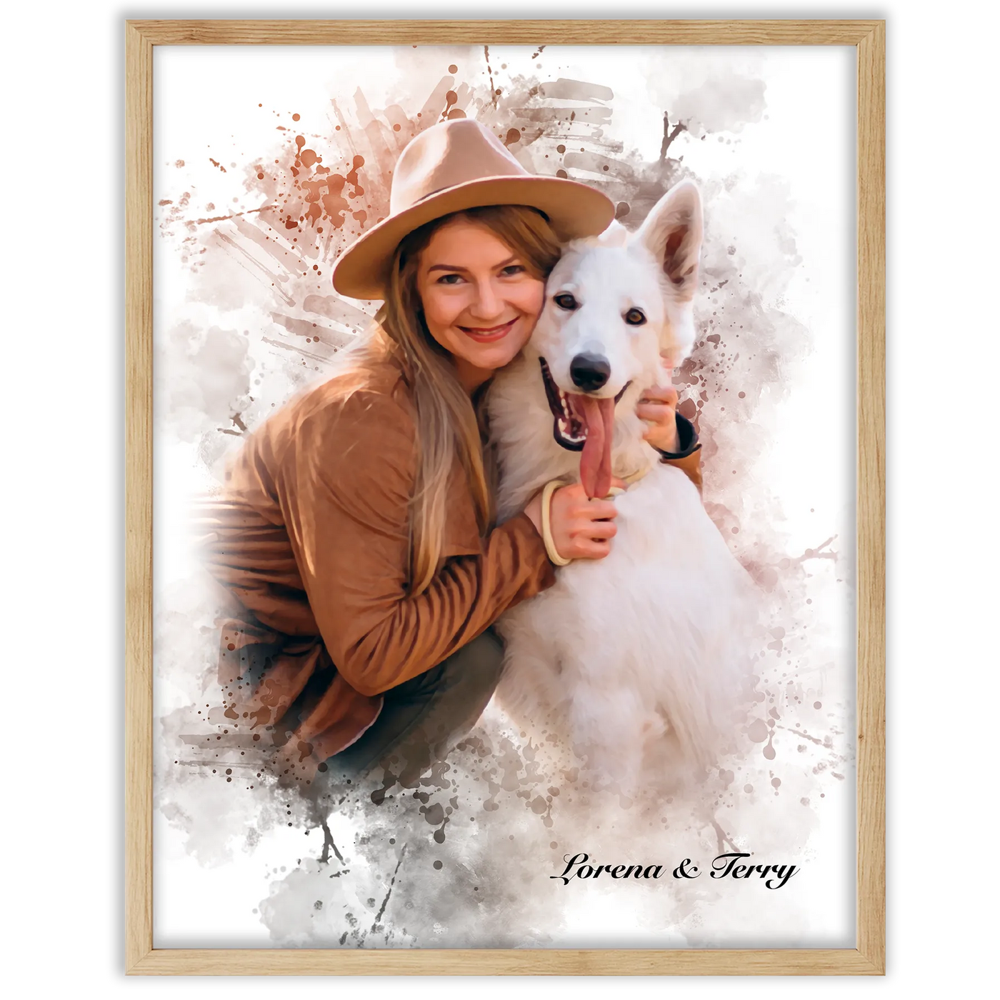 Pintura Creativa de mascota con persona
