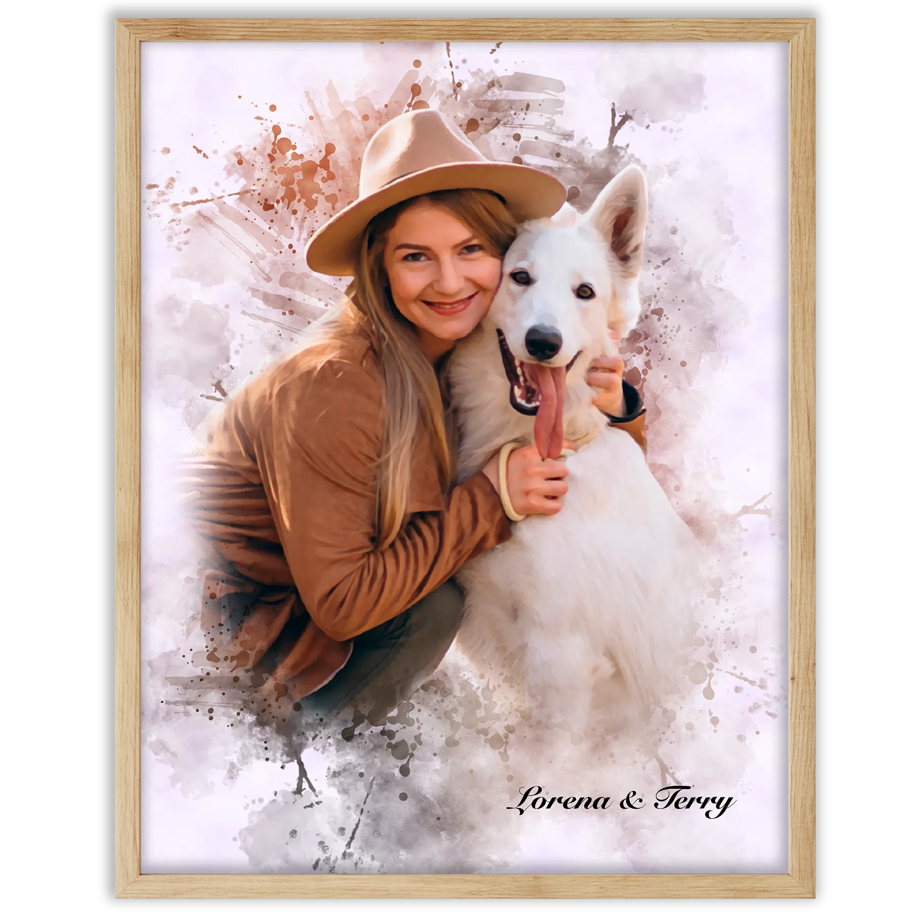 Pintura Creativa de mascota con persona
