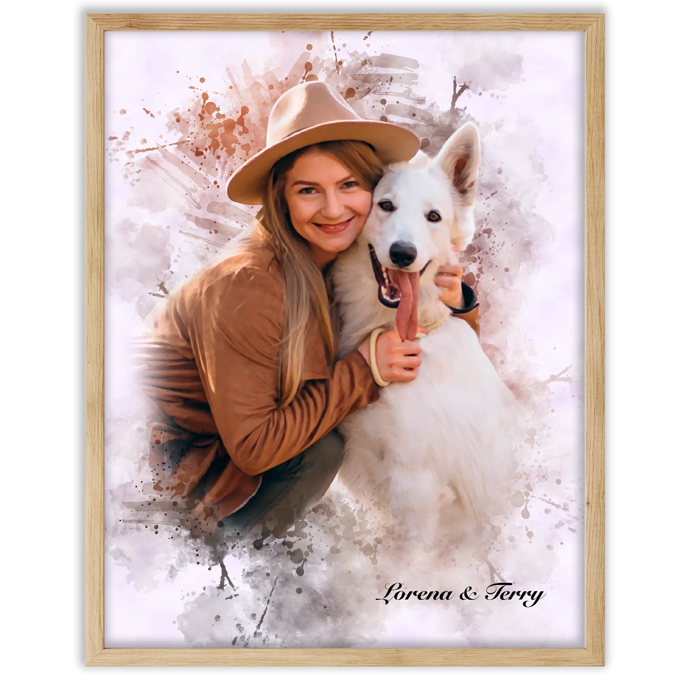Pintura Creativa de mascota con persona