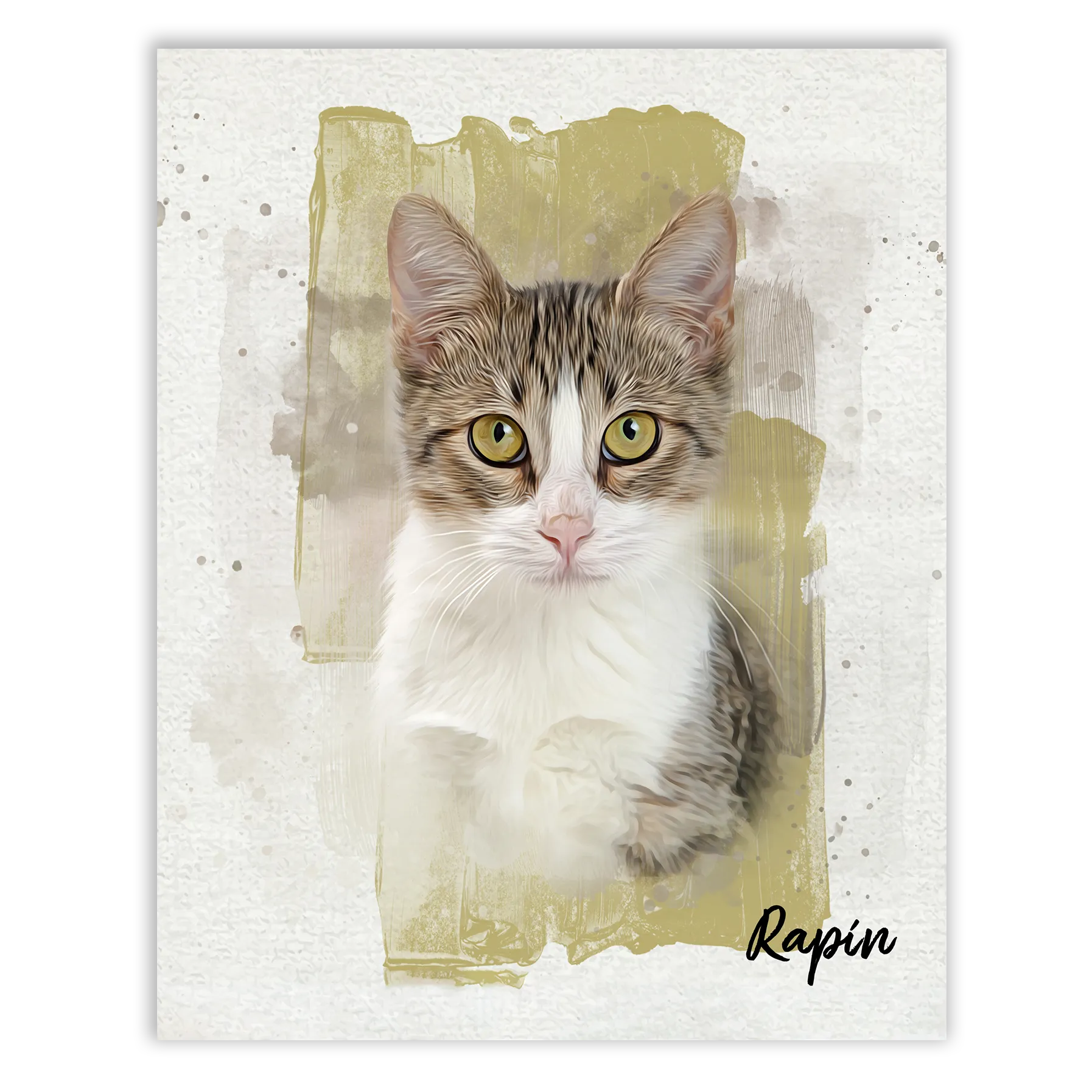 Retrato de mascota Paintbrush