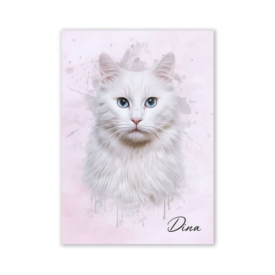Retrato de mascotas en acuarela