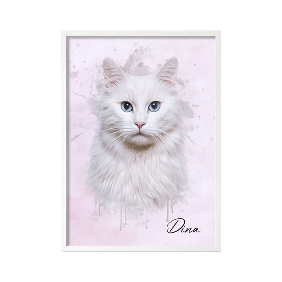 Retrato de mascotas en acuarela
