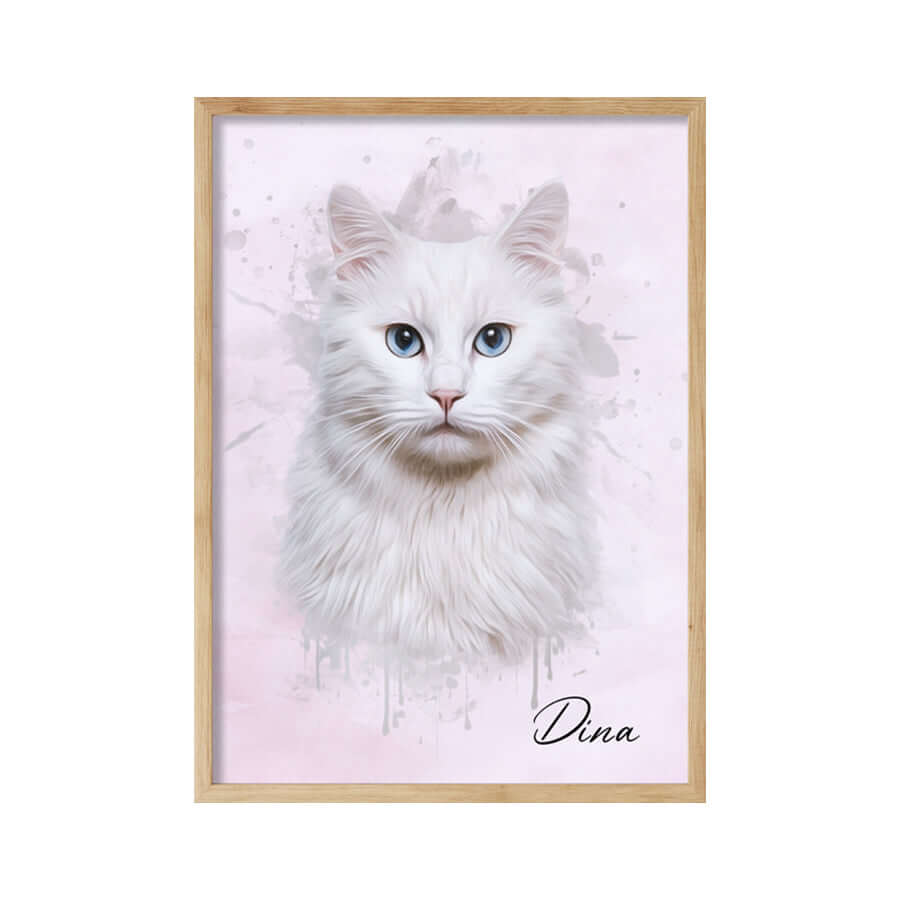 Retrato de mascotas en acuarela