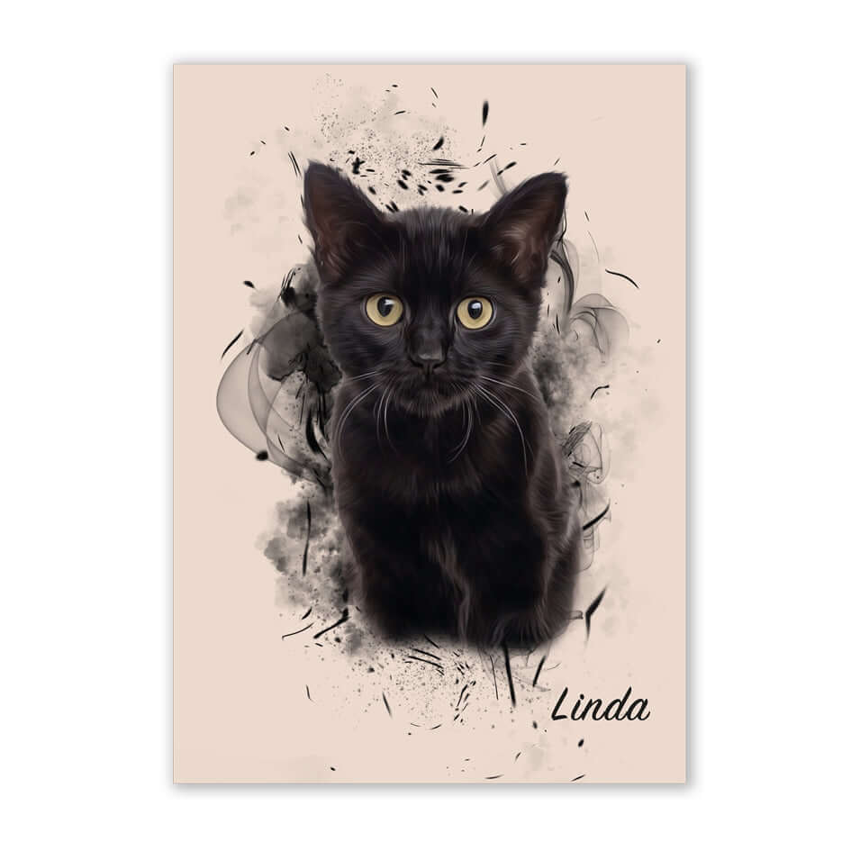 Retrato personalizado de mascotas diseño SIL