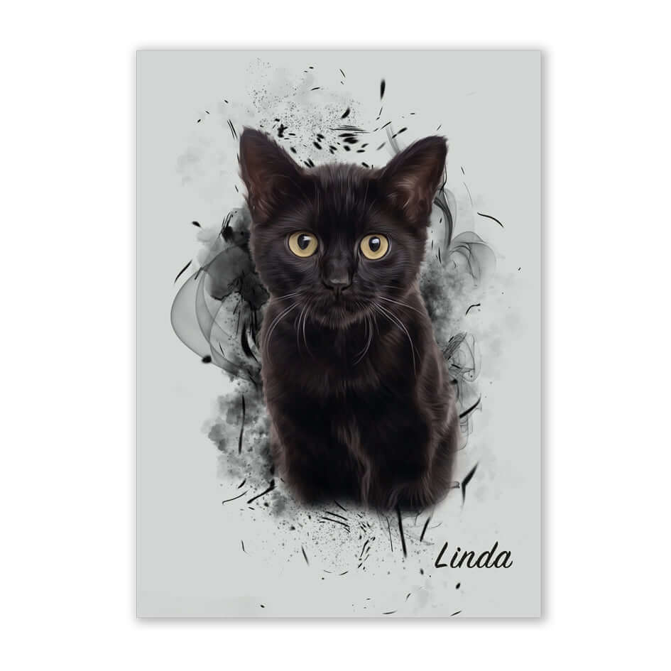 Retrato personalizado de mascotas diseño SIL