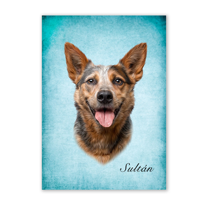 Retrato realista de mascotas