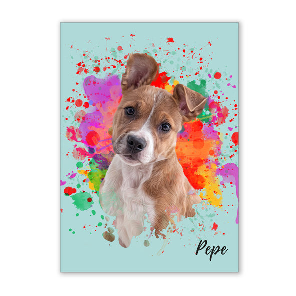 Retrato de mascotas diseño STAIN