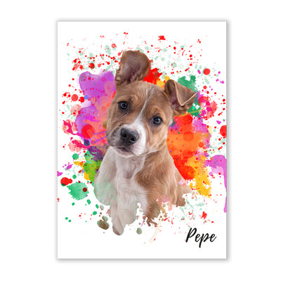 Retrato de mascotas diseño STAIN