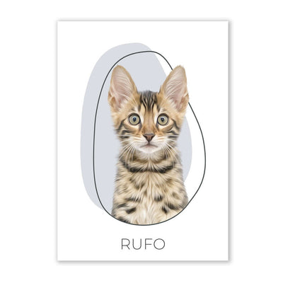 Cuadro de mascotas diseño ART